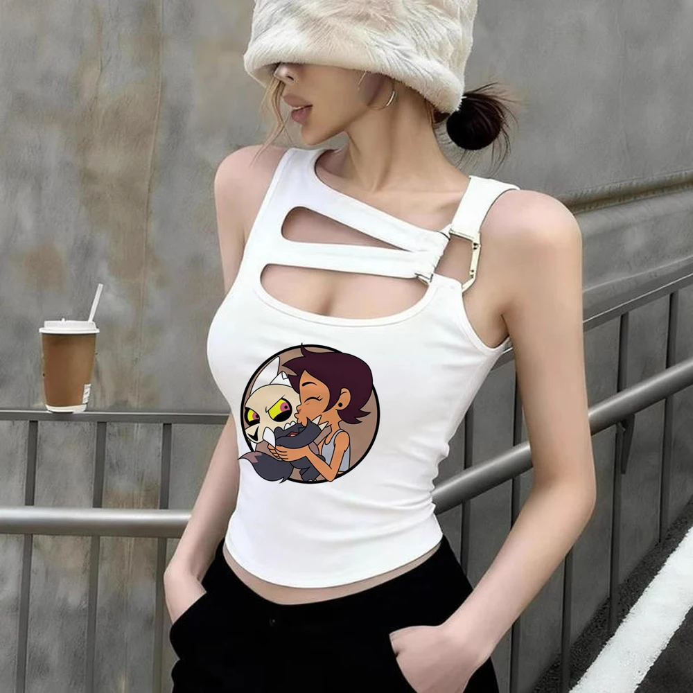 the Owl House crop top shoujo cute manga cutecore clearance sales party t-shirt kawaii meme grunge summer japanese
