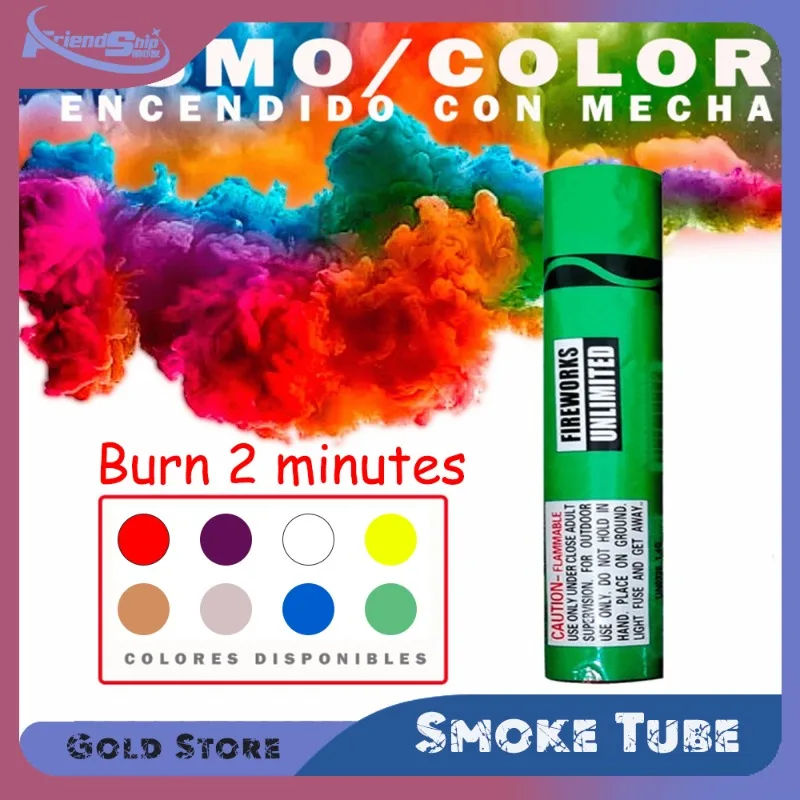 

4/8pcs 8 Colors Handheld Smokes Tube Wedding Party Stage Atmosphere Creativity Fog Smoke Prop Photo Smoke Lasts for 2 Minutes