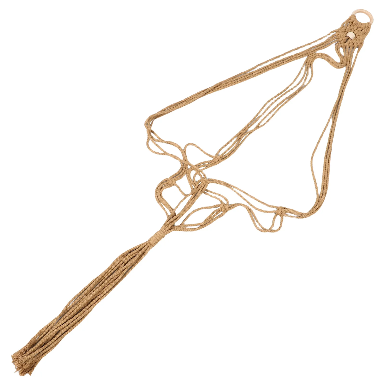 

Brown Macrame Guitar Wall Hanger 125Cm Handcrafted Scandinavian Inspired Decorative Holder for Acoustic Electric Ukulele