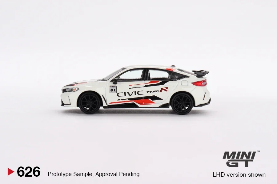 MINIGT 1/64 Honda Civic Type R 2023 Honda Thanks Day Vietnam MGT00626-CH Car Alloy Diecast Model Kids Xmas Gift Toys for Boys