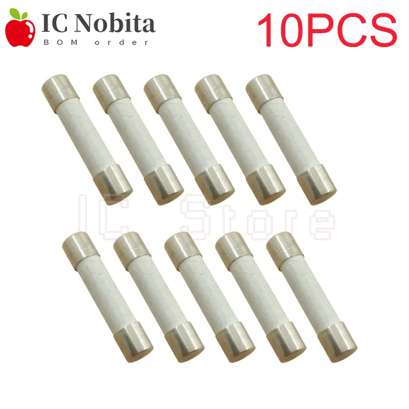 10PCS One Sell 6*30mm Fast Blow Tube Fuses 250V 0.5A 1A 2A 3A 4A 5A 6A 8A 10A 15A 20A 25A 30A AMP Fuse Ceramic Fusible 6x30