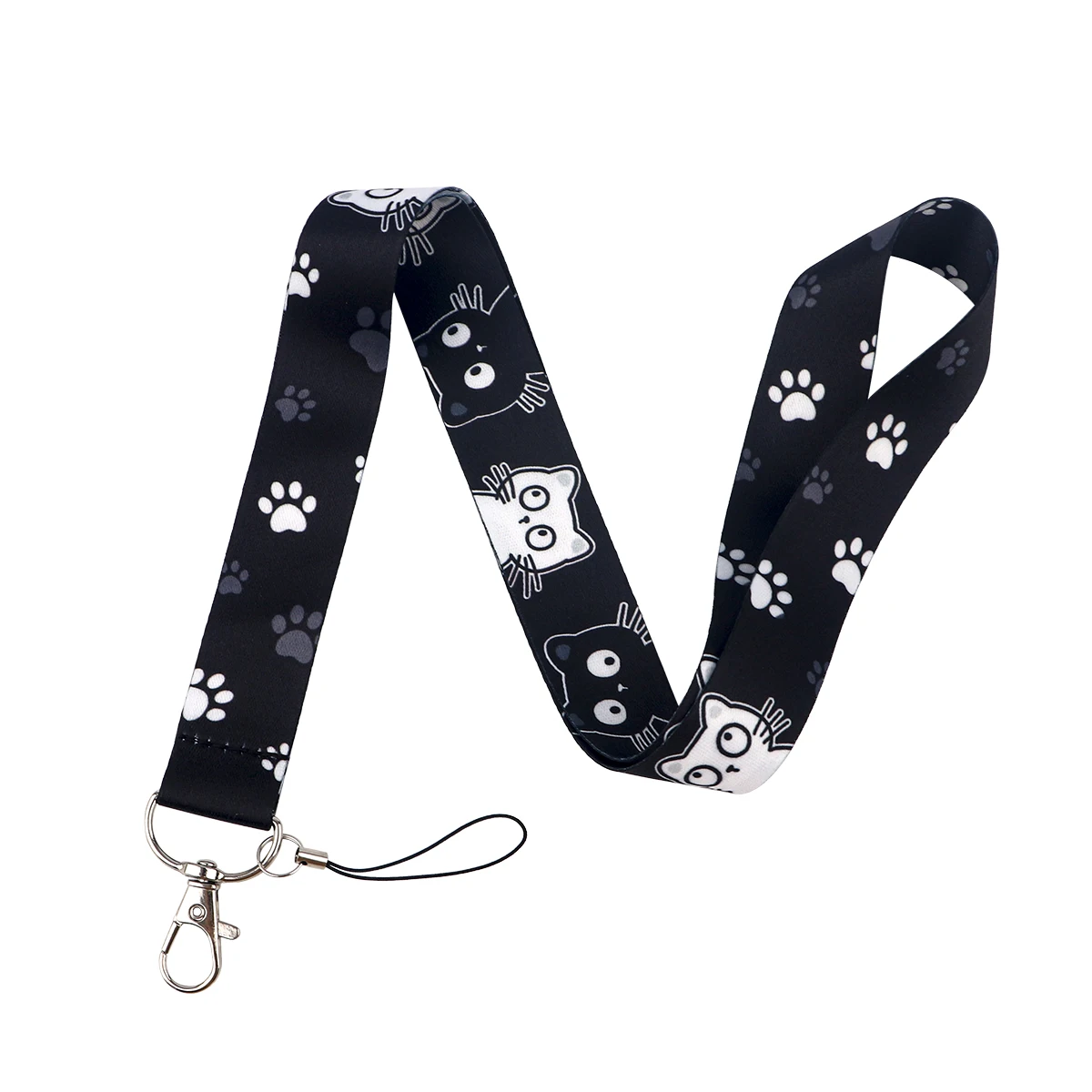 Kawaii Cat Paw Lanyard Credential Holder image