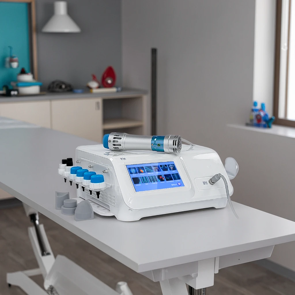 Handheld Radial Shockwave Massager for Deep Tissue Relaxation Gym & Fitness Use CT LN HA Brand 200W Power for & CE Certified