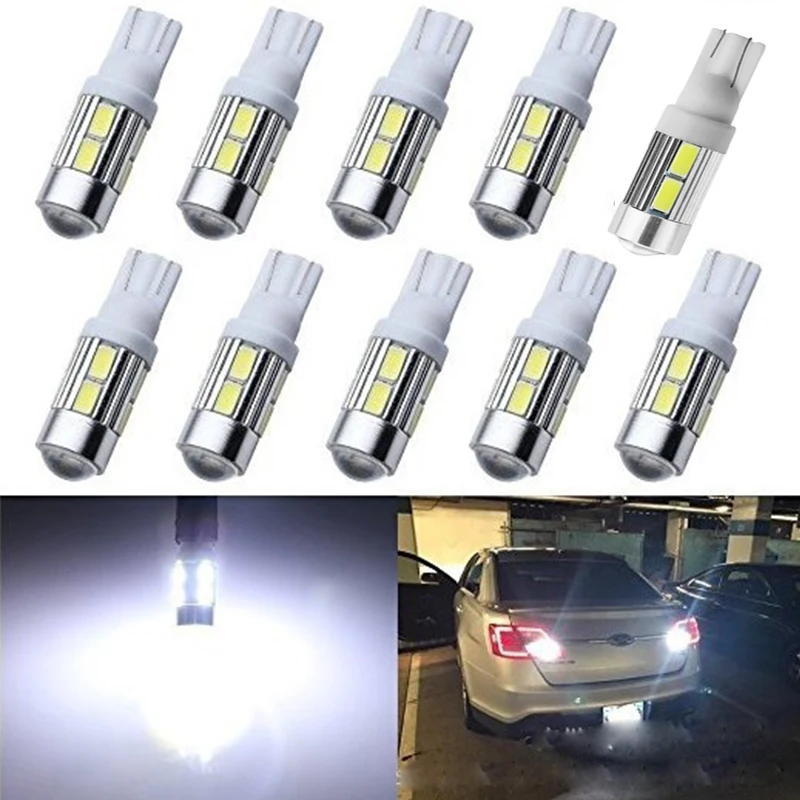 LED bulb T10 5730 5630 6/10SMD lens width light reading light license plate light