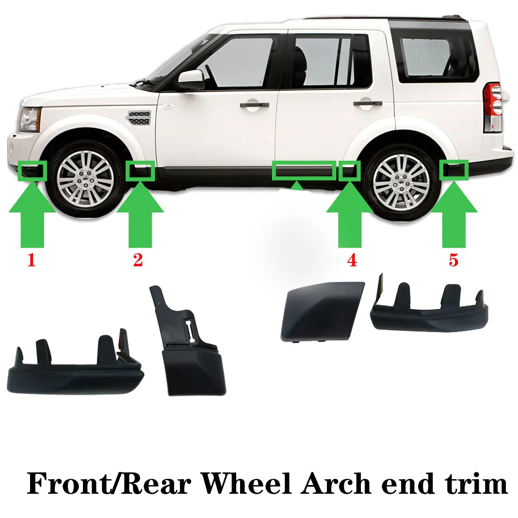 Front/Rear Wheel Arch end trim ，Lower Trim in Black for Land Rover Discovery 4 LR4 LR3 LR010633 LR010634 635 636 625 626 637 638