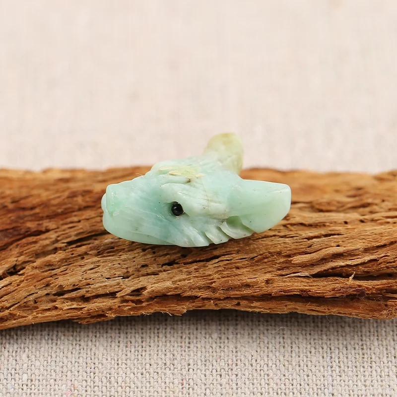B&F Handmade Amazonite Pendants, Genuine Natural stones beads, Unique Stones for jewelry & DIY Earring Beads