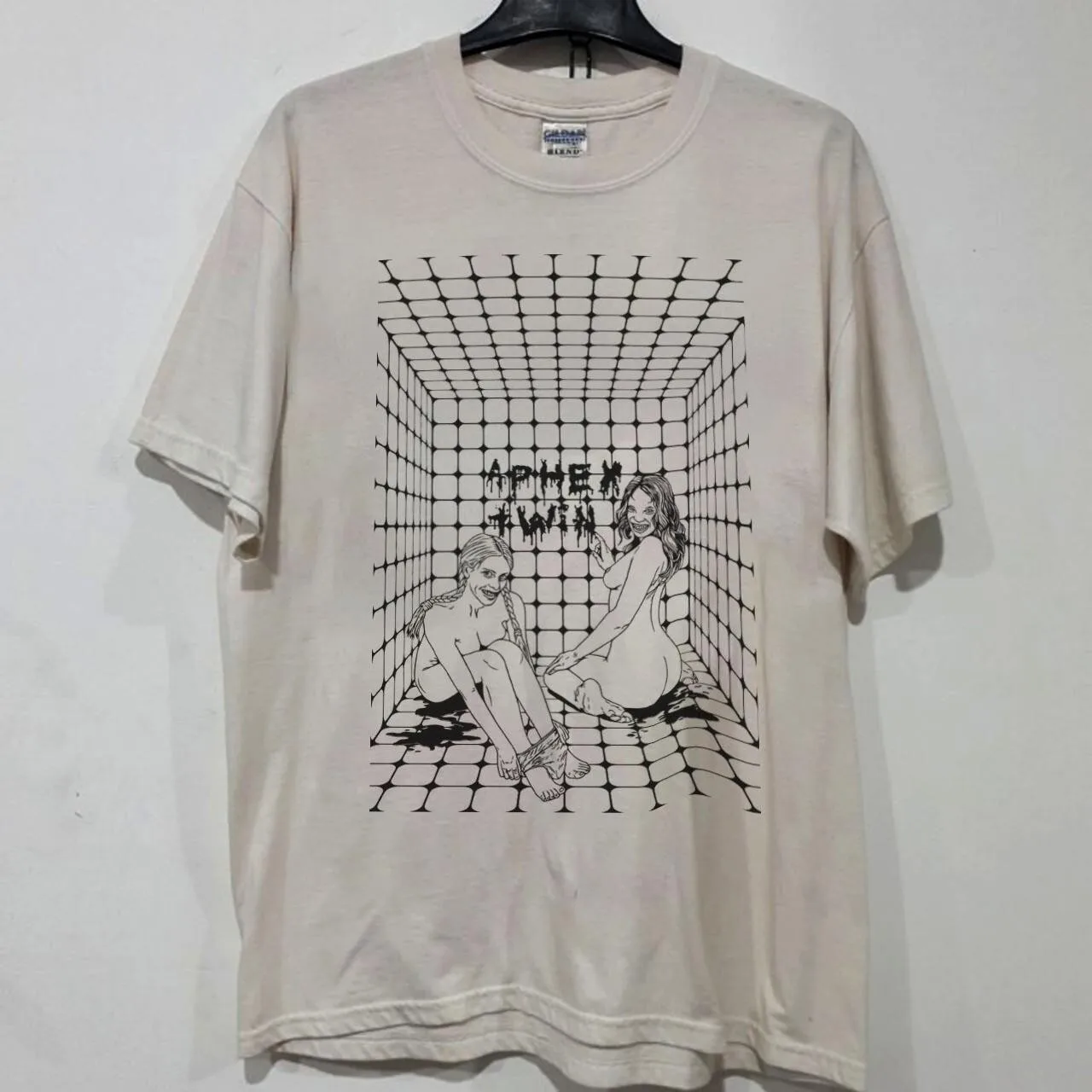 Vintage aphex twin Cotton Sand Color Shirt Unisex S to 5XL DO502