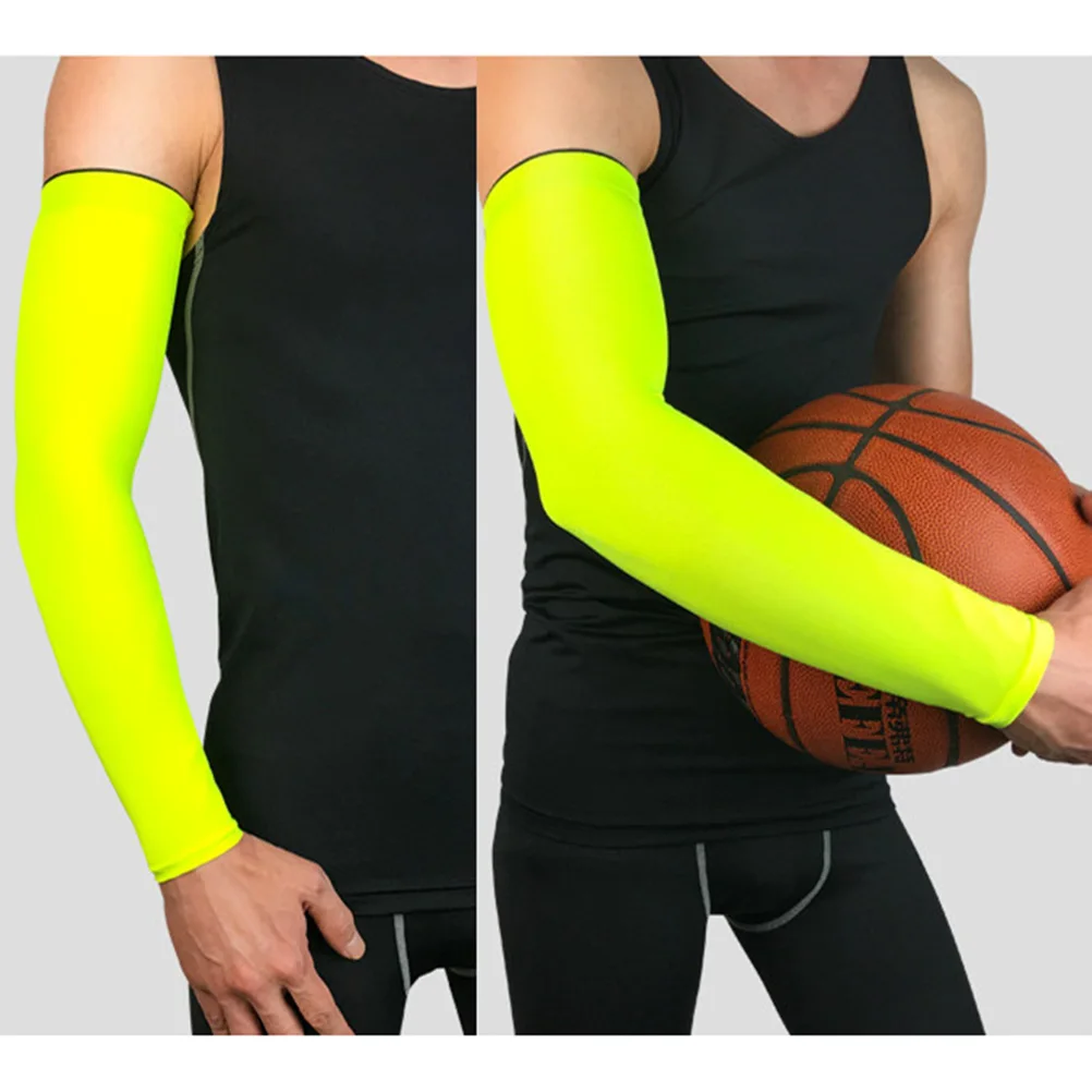 

Sun Protection Elbow Braces Forearm Guards Men Women Sports Padded Non slip Compression Arm Sleeve Muscle Recovery