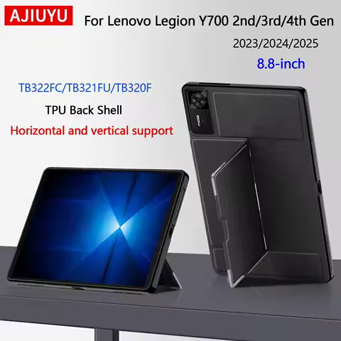 AJIUYU For Lenovo LEGION Y700 2025 2023 Case 4th 3rd 2nd Generation 8.8 inch TB322FC TB321FU TB320F Game Tablet Back Case Cover