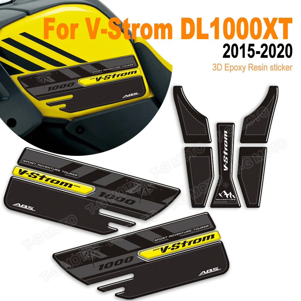 

Motorcycle For Suzuki VStrom V-Strom DL 1000 XT DL1000 1000XT Tank Pad Protector Sticker Decals Kit 2015 - 2020