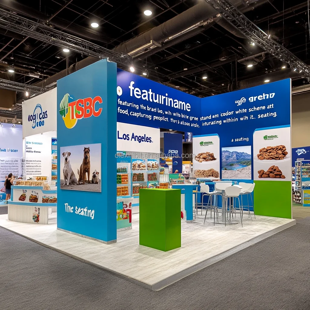 20x20ft Custom Trade Show Booths Pet Expo Display Modular Exhibition Booth Design Fair Stall
