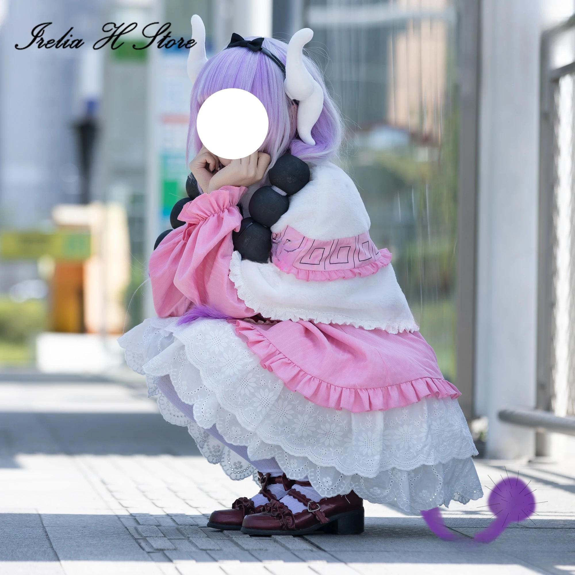 Irelia H أنيمي كنا كاموي ملكة جمال كوباياشي التنين خادمة تأثيري حلي كنا كاموي فستان للنساء أزياء الهالوين