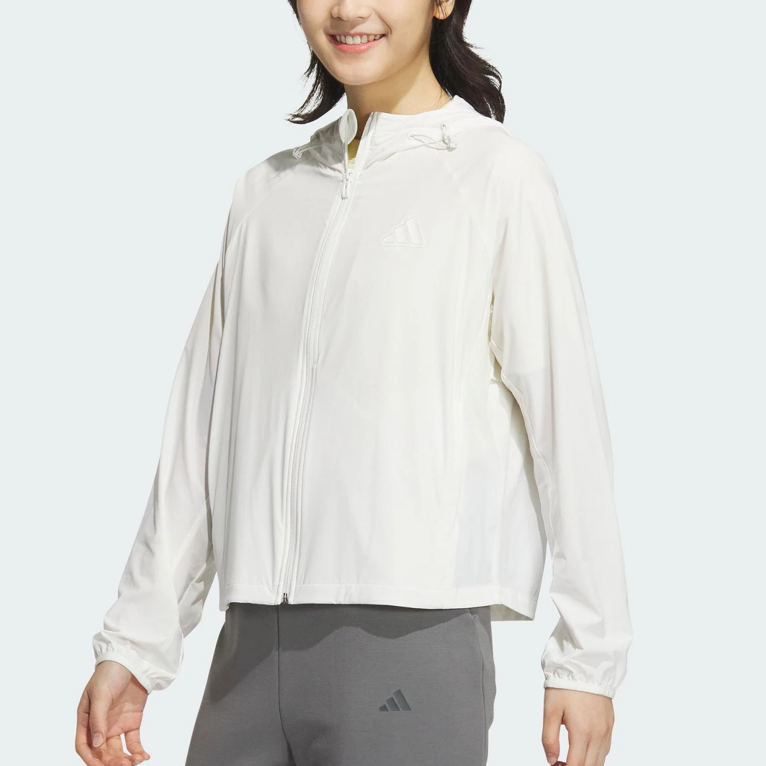 Adidas Authentic Summer Style Women's Woven Breathable Sun Protection Jacket JN0705