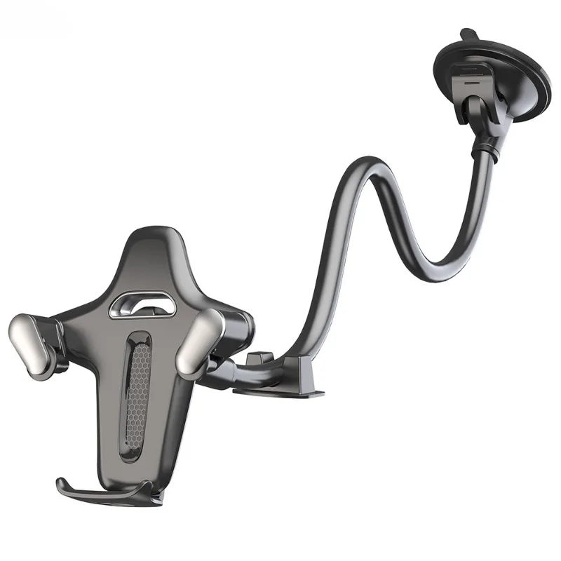 Truck Bread Bus Car Multi-functional Suction Cup Type Extended Hose Windshield Car Mobile Phone Clip Bracket