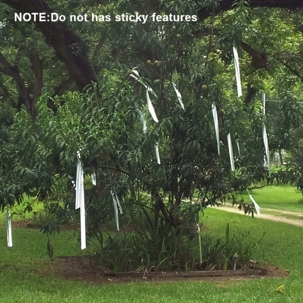 Anti Bird Tape Flashing Reflective Bird Scarer Tapes Bird Repeller Anti Pigeon Ribbon Pigeon Repeller Garden Pest Control view 4