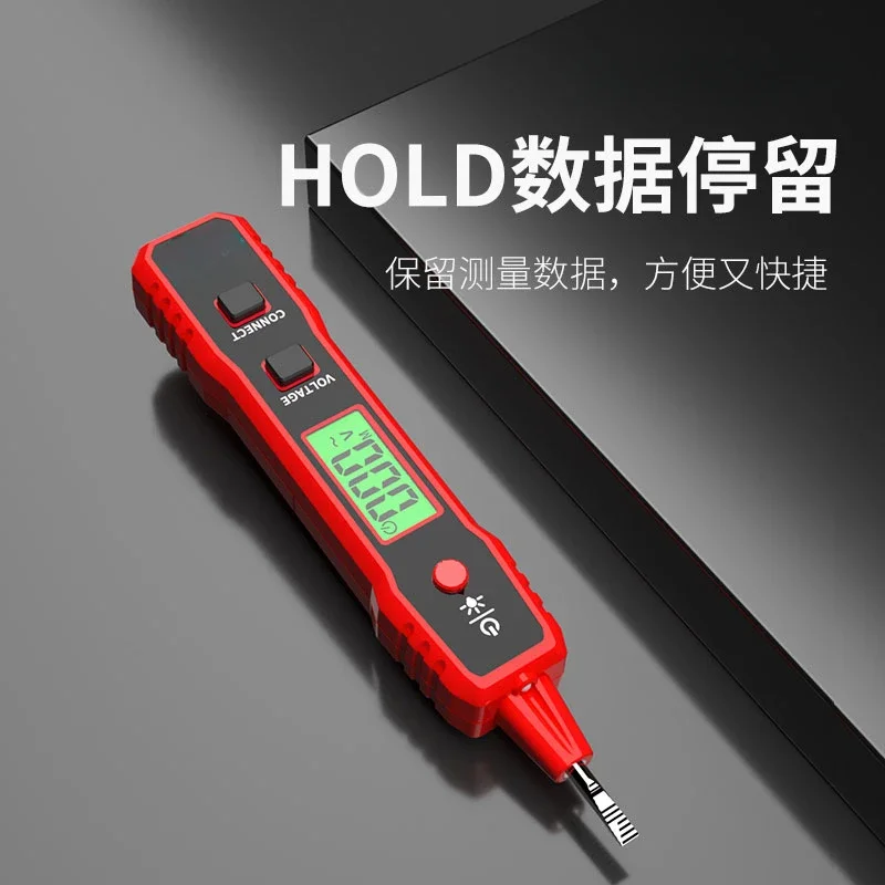 قلم كهربائي ذكي 2897 لقياس الجهد، قياس متعدد الوظائف للأسلاك المكسورة، تحريض العرض الرقمي