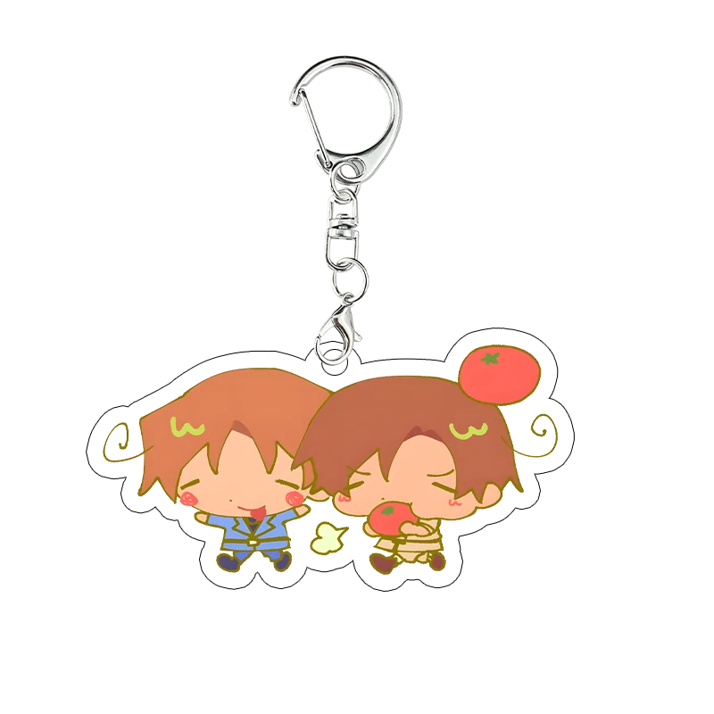 Hetalia Axis Powers Acryl-Schlüsselanhänger Frankreich Amerika Russland Kawaii Deko-Accessoires Schlüsselring Schultaschenanhänger Geschenke – Detail 8