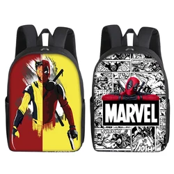 Deadpool & Wolverine Backpacks Marvels Anime Action Figures Kids Schoolbags Boys Girls School Travel Shoulders Bag Children Gift