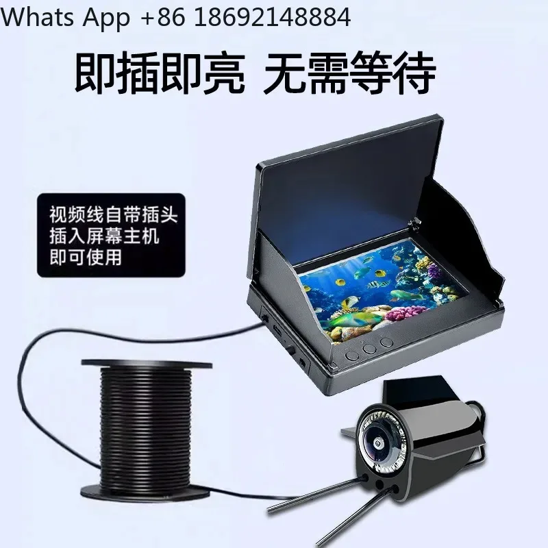 2026 Fish Finder for Underwater Visual HD Camera with Temperature Sensing and Night Vision Probe for Fishing