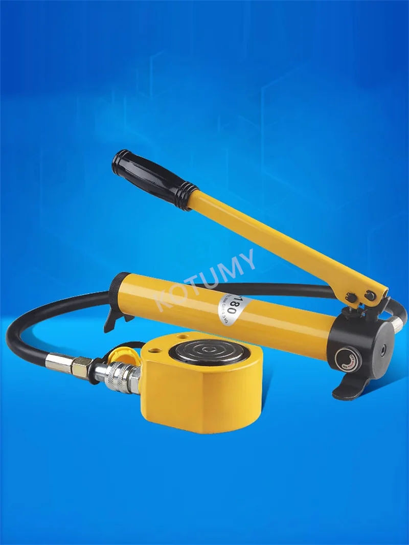 Ultra-Thin Portable Hydraulic Lifting Jack Separated Hydraulic Jack With CP-180 Hydraulic Hand Pump