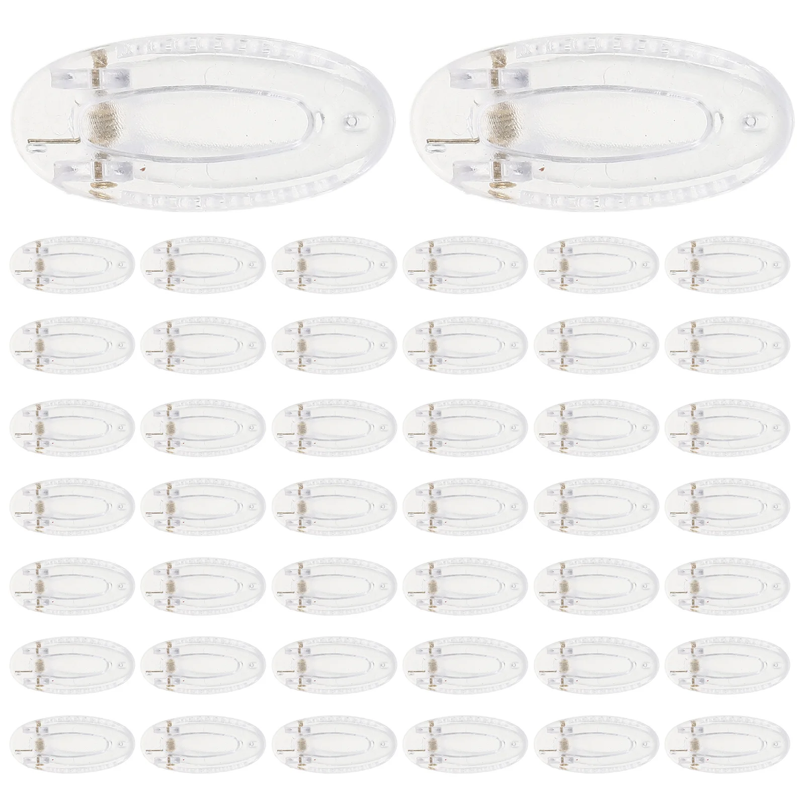 

50 шт., прозрачная основа для заколки для волос, пластиковые прозрачные заготовки для шпильки с одним зубцом для DIY, детские аксессуары для волос