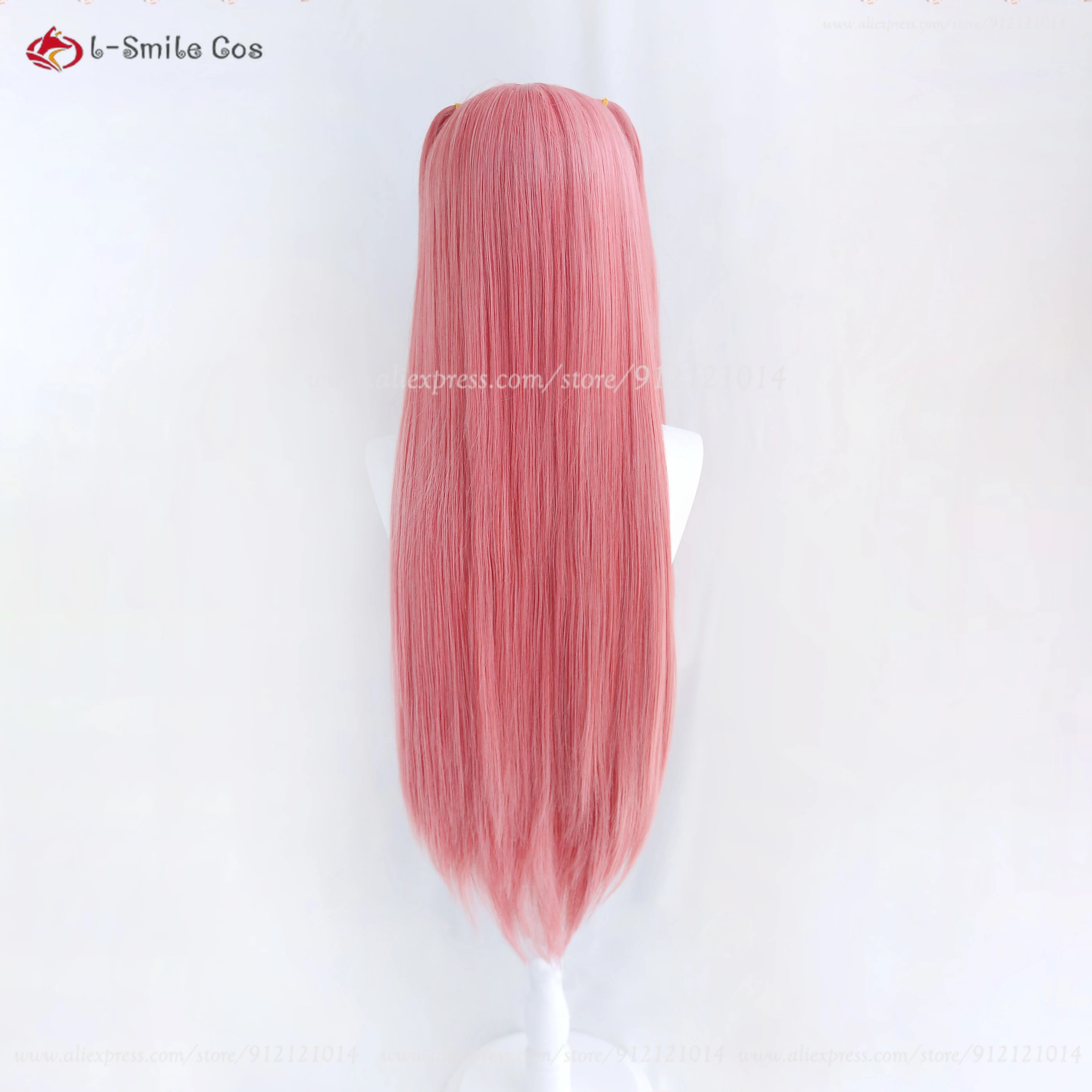 Anime Nakano Nino Cosplay Wig 80cm Long Straight Wigs Pink Heat Resistant Synthetic Hair Halloween Role Play Wigs + Wig Cap