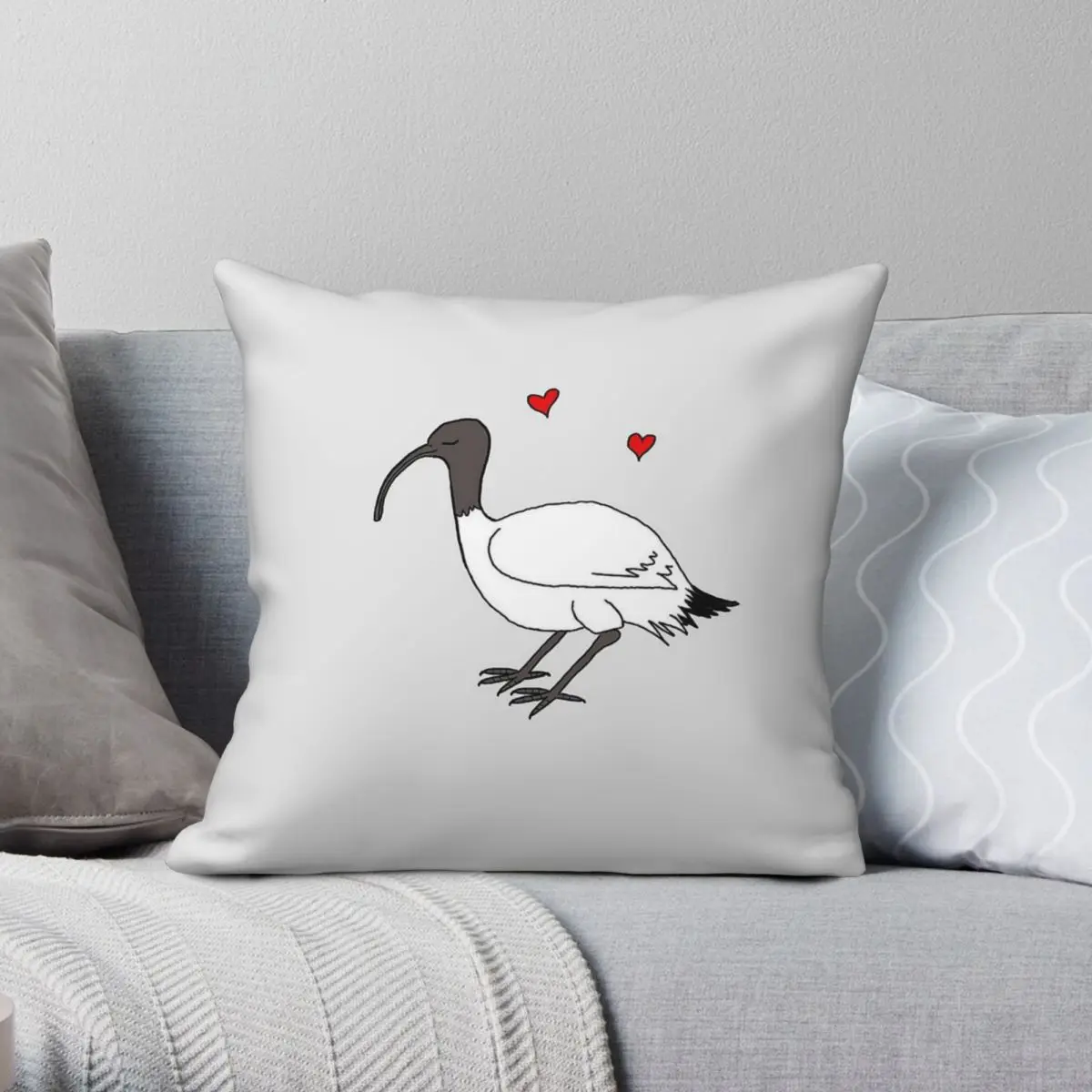 بن الدجاج إيبيس الحب المخدة البوليستر الكتان المخملية نمط البريدي كسوة وسائد للزينة غطاء وسادة المنزل 18"