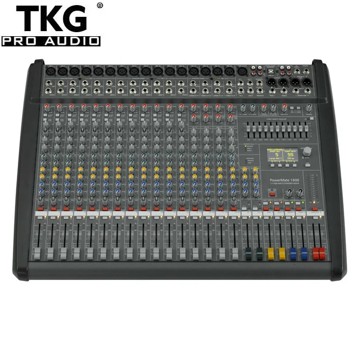 （without lid ）professional best audio mixing console powered Powermate1600-3 PM1600-3 1000 watts * 2 power mixer amplifier