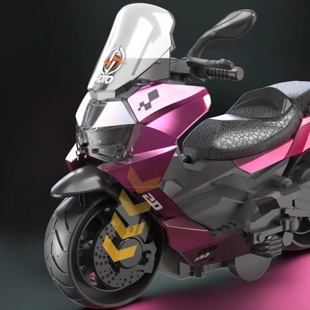 Miniature Alloy Motorcycle Model Inertia Vehicle Toy Simulation Motorcycle Toy Crafts Diecast Motorcycle Pull Back Toy