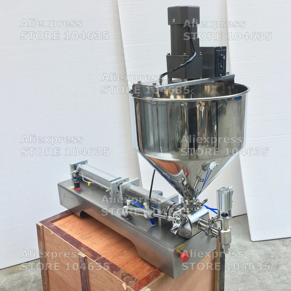 Paste flüssige füllung maschine ketchup honig creme emulsion heizung rühren typ edelstahl einzigen kopf füllung maschine