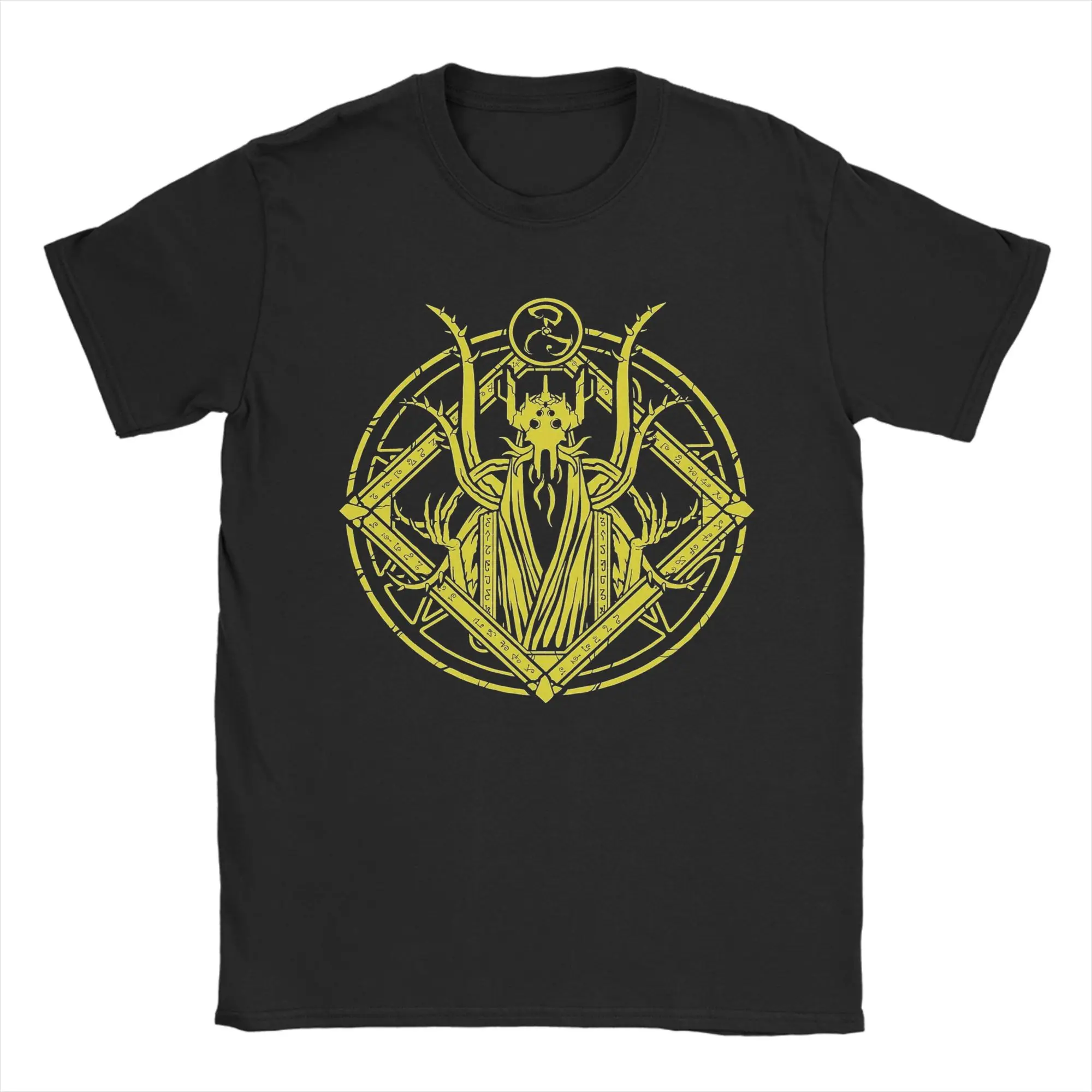 

Мужские футболки The King in Yellow Hastur, необычные футболки с короткими рукавами и круглым вырезом, футболки из чистого хлопка, одежда 6XL