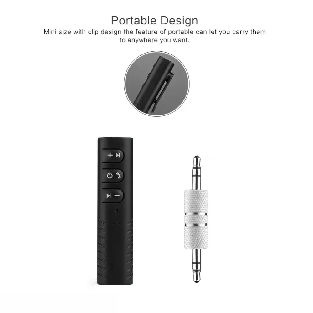 Wireless BT Compatible 5.0 Receiver Transmitter Adapter 3.5mm Jack For Car Music Audio Aux Headphone Reciever Handsfree