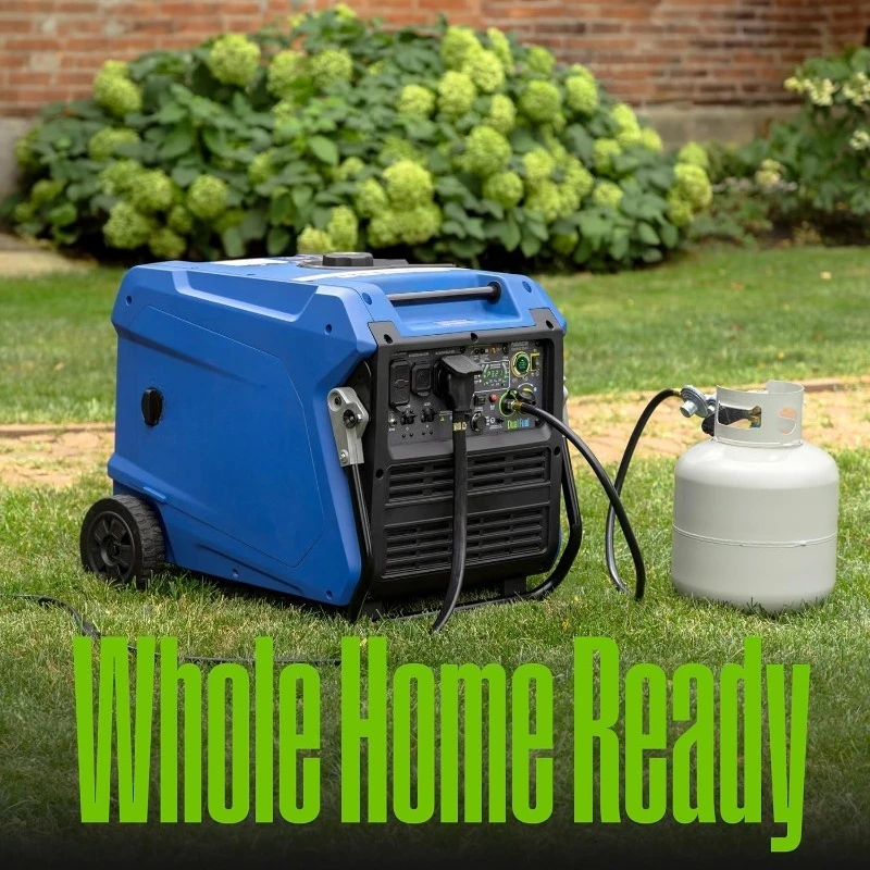 مولد عاكس الوقود المزدوج بقدرة 11000 وات، آمن منخفض THD للإلكترونيات، مستشعر ثاني أكسيد الكربون للبدء عن بعد #1