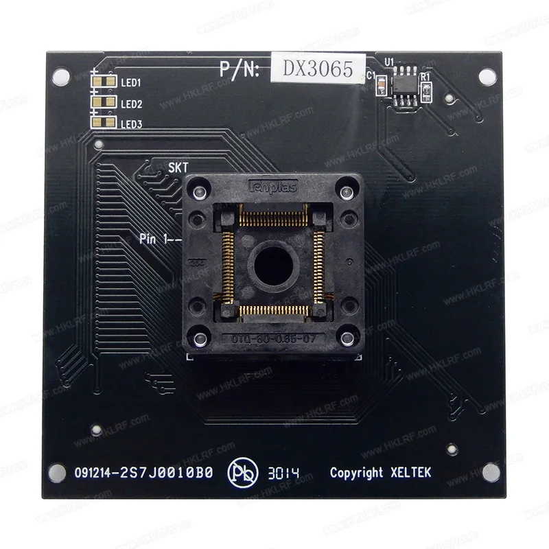 In stock Xeltek IC Adapter DX3065 ZQFP80 Programmer Socket Adapter for XELTEK SuperPro 6100N