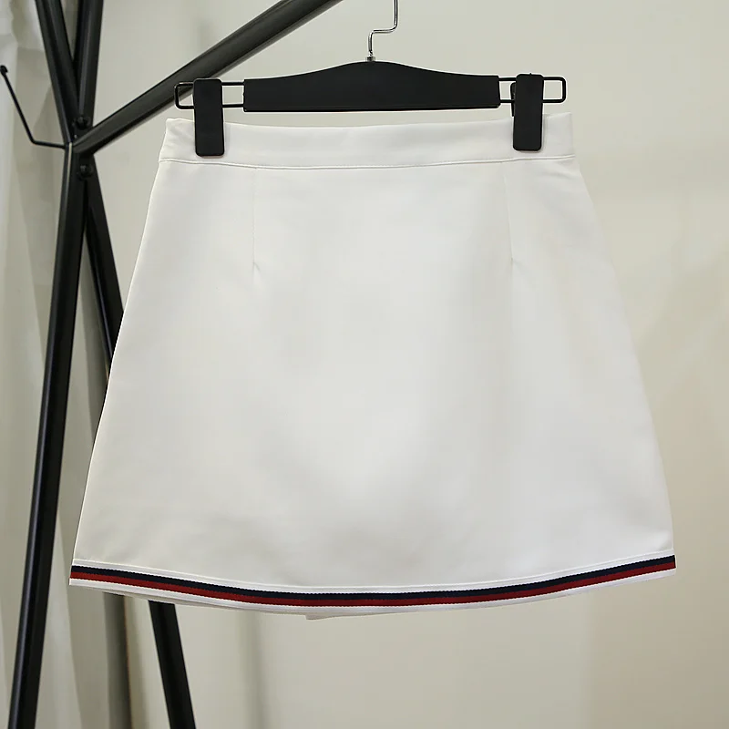 Women's Black High Waist Side Split Tennis Skort Breathable Stretchy Active Skirt for Golf Fitness Sports Daily Outfits