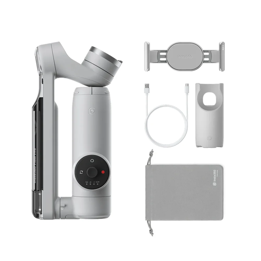 Insta360 Flow Pro - AI-Powered Gimbal Stabilizer for Smartphone,Apple DockKit Enabled,360º Infinite Pan Tracking,AI Tracking