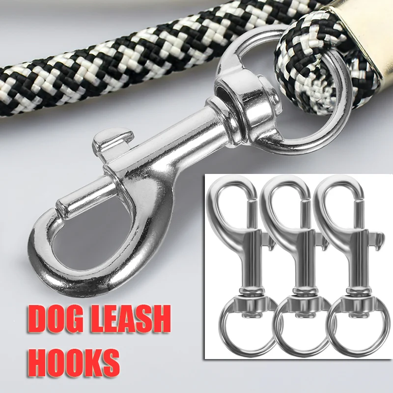

20pcs Swivel Snap Hook Multifuntional Swivel Clips Heavy Duty Swivel Hooks Snaps Clasp Snap Hooks Snaps Silver Detachable
