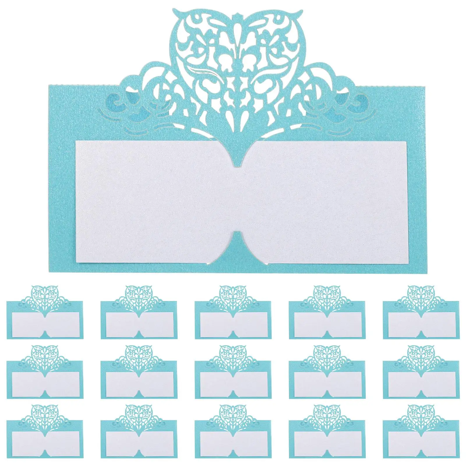 

50 Pcs Heart Shaped Paper Place Cards for Wedding Party Banquet Seat Name Card Settings Elegant Decor Lovely Table Signs