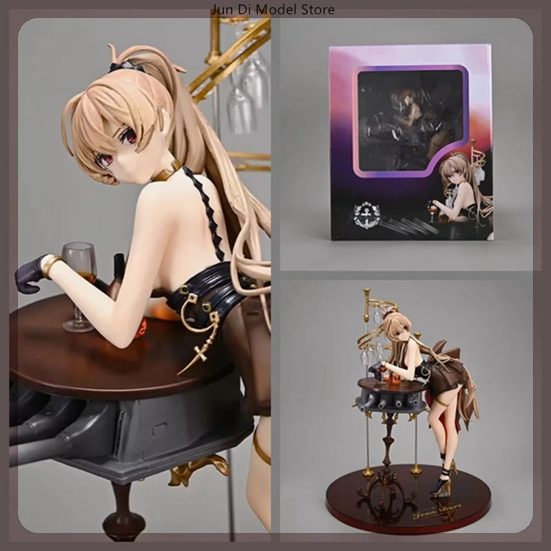 

26cm Azur Lane Mnf Jean Bart Dress Ver 1/7 Anime Figures Game Girl Statue Cartoon Models Collectible Toys Ornament Doll Toy Gift