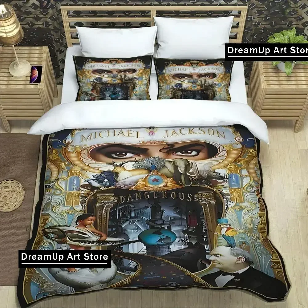 3D Print Fashion Michael Jackson Bedding Set Boys Girls Twin Queen Full Size Duvet Cover Pillowcase Bed Adult Bedroom