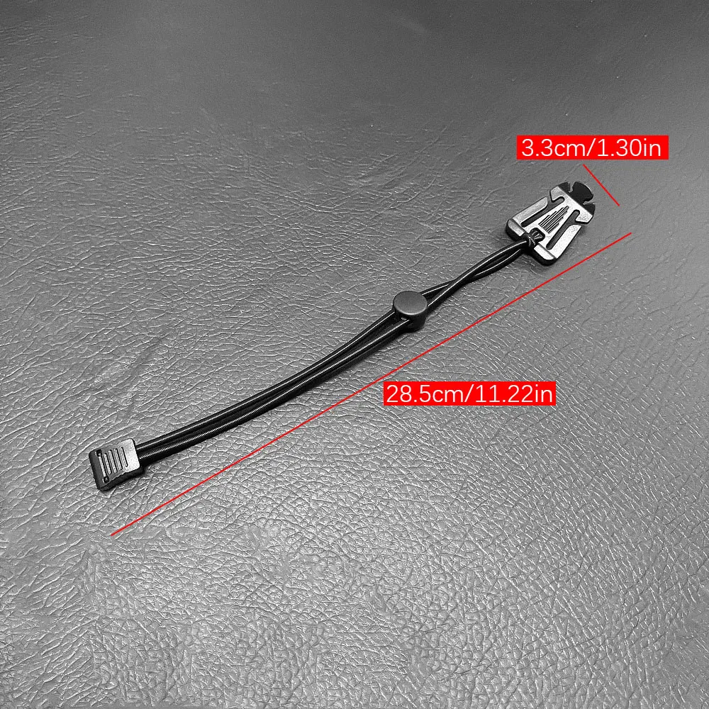 Flashlight Clip Outdoor Backpack Elastic Rope Fixed Buckle Camping Equipment Hiking Pole Fixing Tie Cord Rope External Buckle view 5