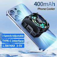 Portable Rechargeable Phone Cooler 3 Speeds Adjustable Wireless Magnetic Mobile Phone Radiator with Light for Android & iPhone