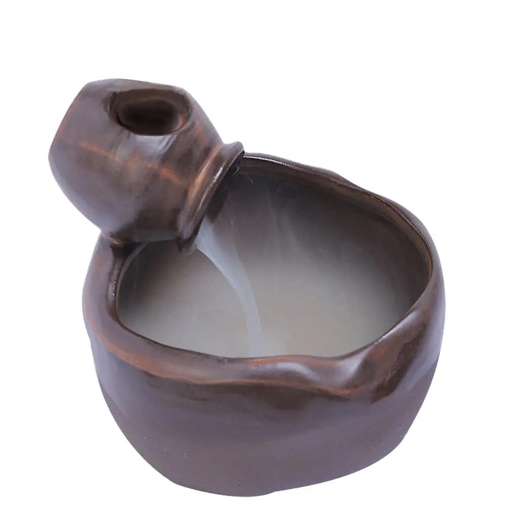 

Ceramic Backflow Censer Burner Desktop Aroma Stove For Home Office Yoga Studio Decor Tea Ceremony Indoor