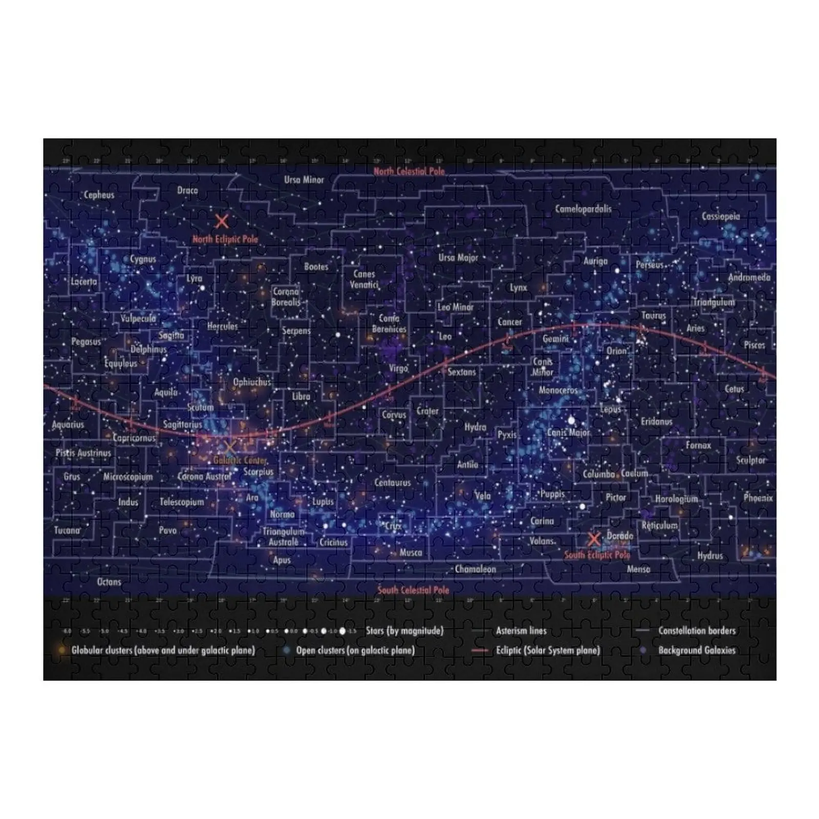 

Portable Constellation Map Jigsaw Puzzle Wood Adults Custom Gifts Photo Puzzle
