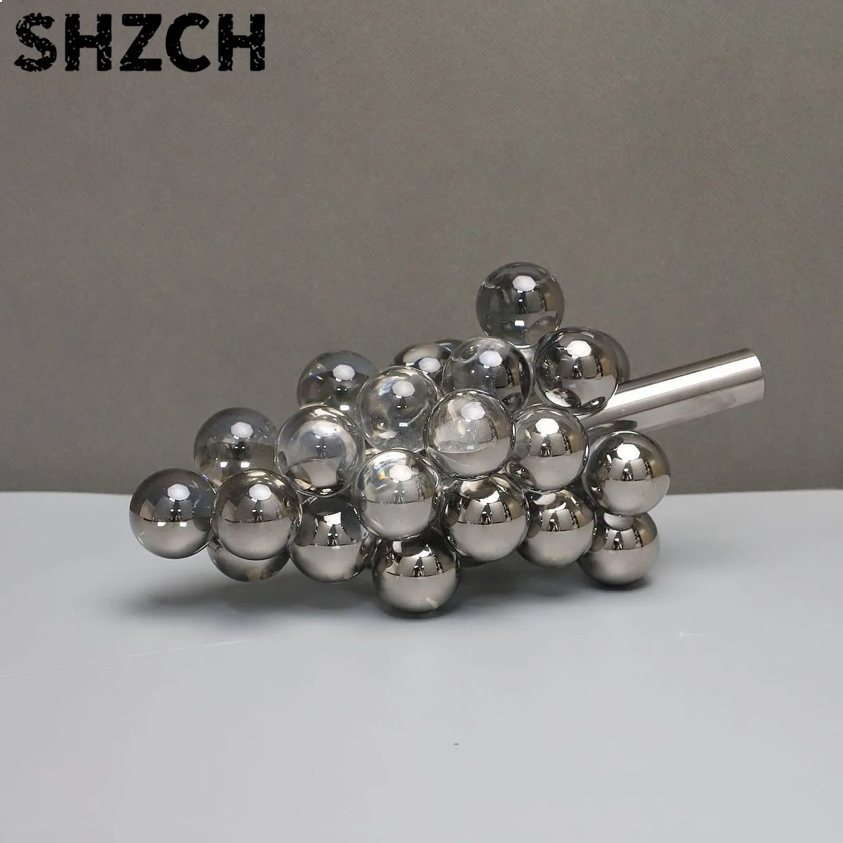 Modern Luxury Crystal Grapes Statue Desktop Decor for Hotel Room Home
