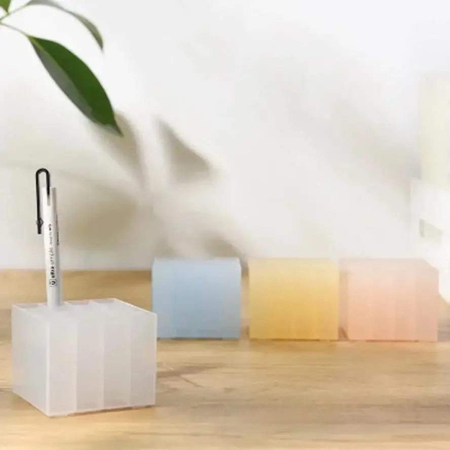 Desktop-Aufbewahrungsbox, multifunktionaler Stifthalter, Kunststoff, Silikon, für Zuhause, Schule, Büro, Aufbewahrungsbox, einfache Aufbewahrungsbox für Zubehör