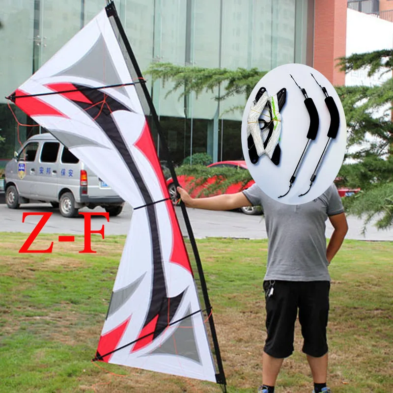 Layang-layang Stunt Profesional 250Cm Quad Line 4 Lines Outdoor Fun Sports Stunt Kites Easy Flying Power dengan Flying Tools Factory