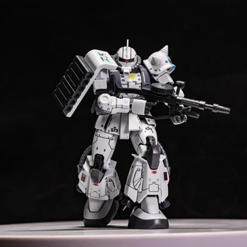 흰색 늑대 Zaku MS-06R 조립 모델 플라스틱 모델 스티커 키트, Zaku 관절 이동식 장난감 로봇 모델 메카 장난감 생일 선물 