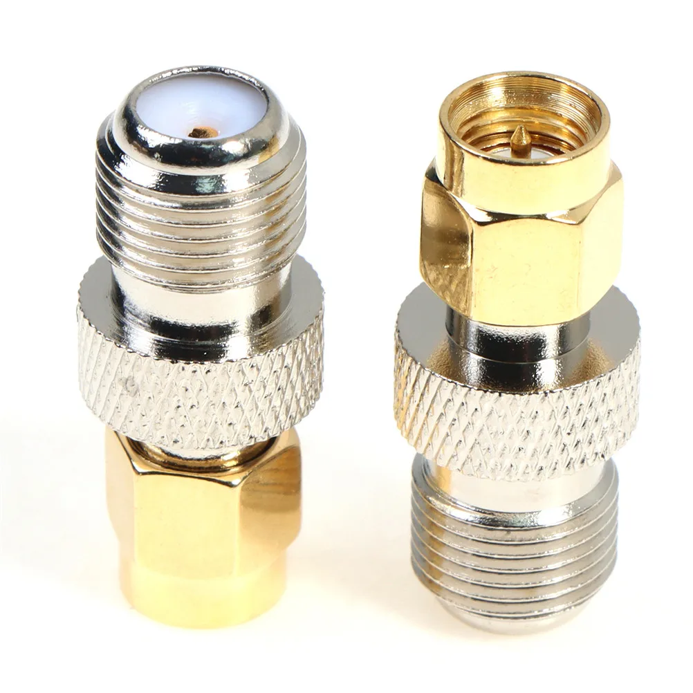 NEW! 1 Pc F Female Jack to SMA Male Plug Straight RF Coax Coaxial Connector Adapter
