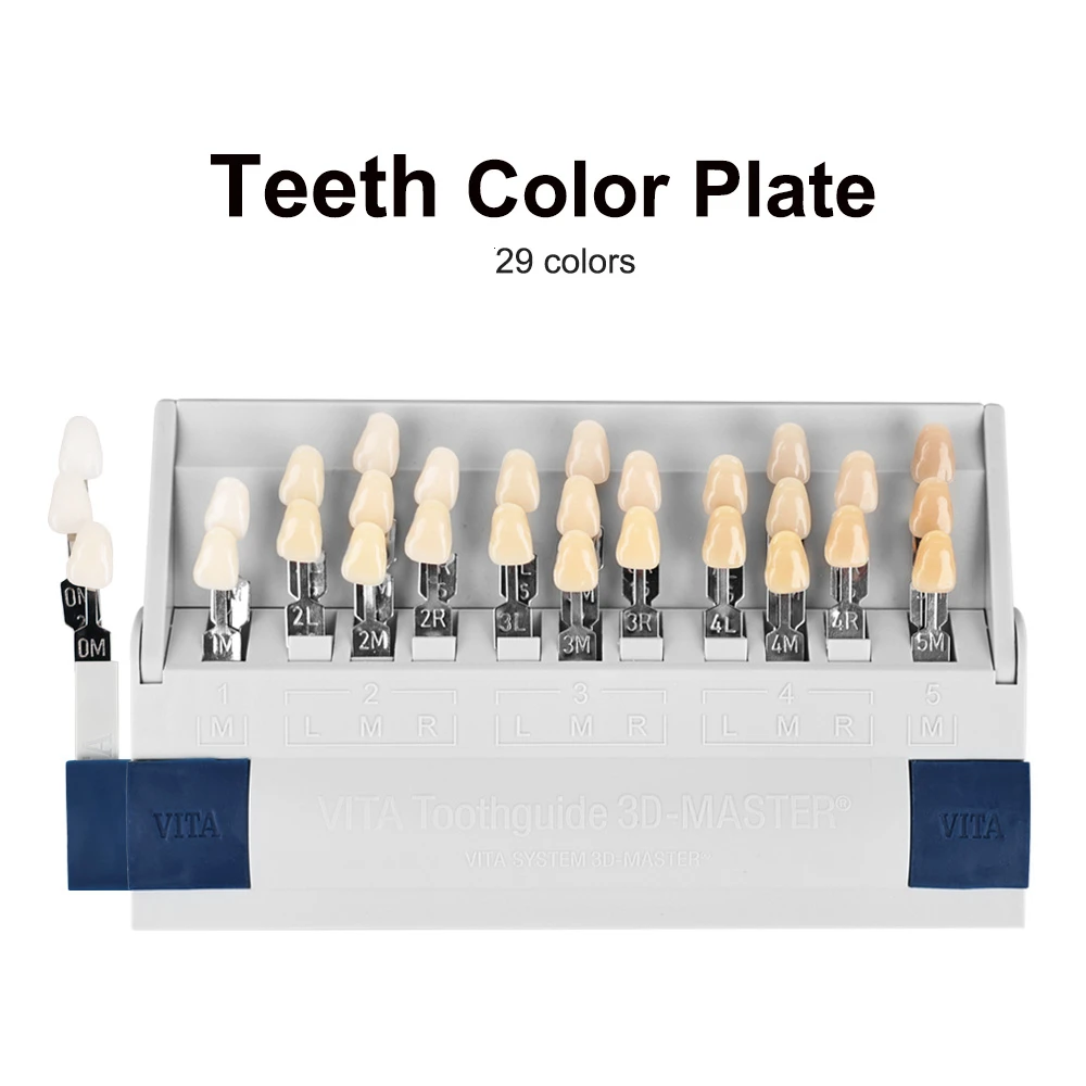 Dental Lab Bleach Shade Guide Vita 3D Master 29 Colors Teeth Whitening Comparing Toothguide Dentistry Clinic Colorimetric Plate